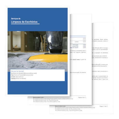 Modelo de Proposta<br>de Limpeza de Escritórios
