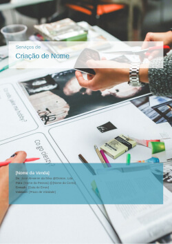 Modelos de Proposta - Modelo de Proposta<br>de Criação de Nome