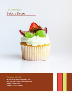 Modelos de Proposta - Modelo de Proposta<br>de Bolos e Doces