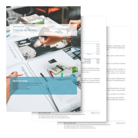 Modelo de Proposta<br>de Criação de Nome