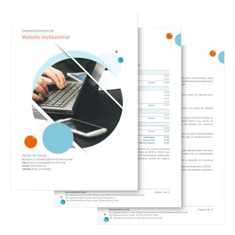 Modelo de Proposta<br>de Website Institucional