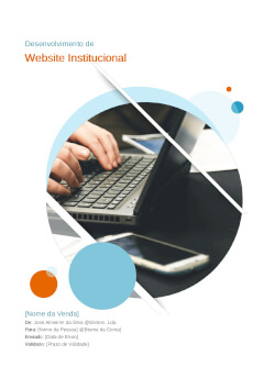 Modelos de Proposta - Modelo de Proposta<br>de Website Institucional