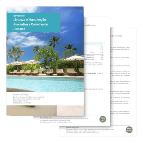 Modelo de Proposta<br>de Manutenção de Piscinas