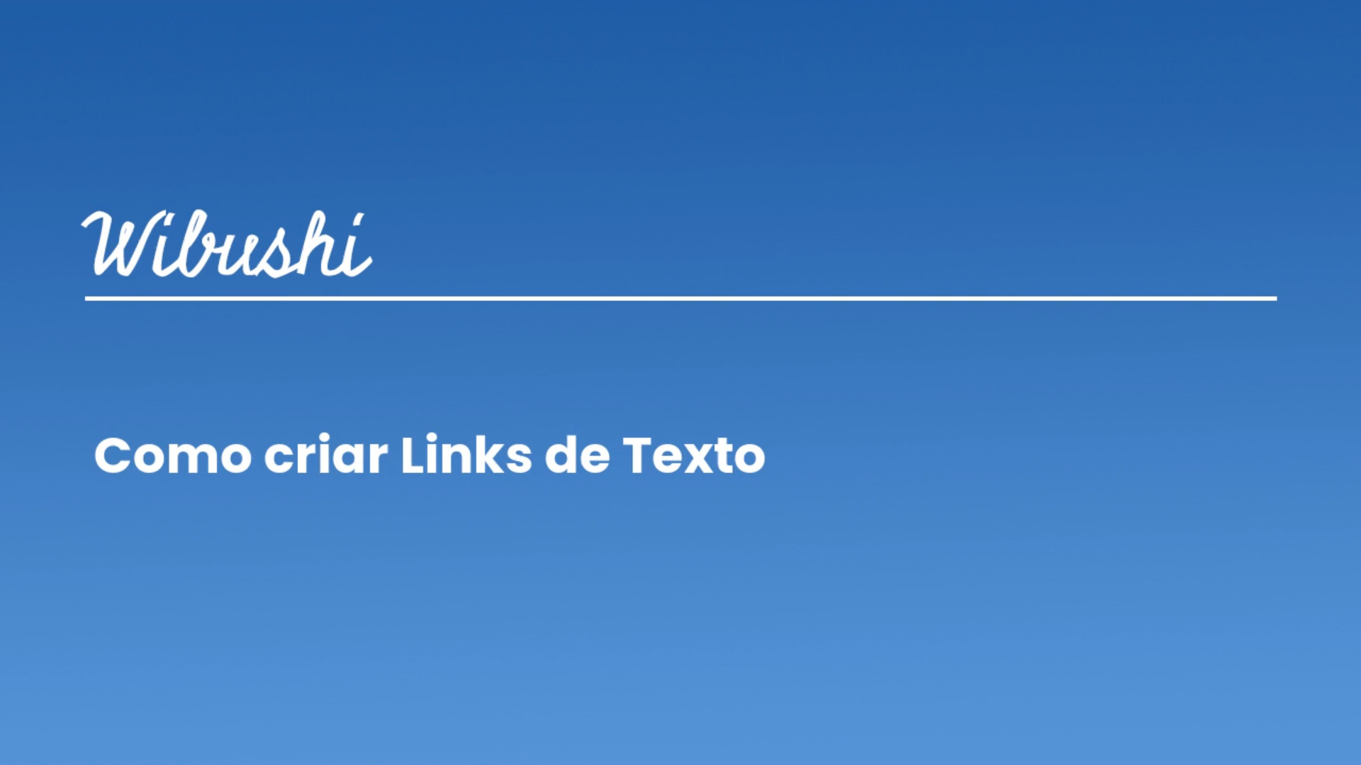 Modelos de Proposta - Como criar Links de Texto